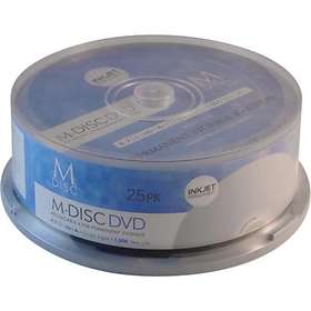 MDISC M-Disc DVD-R 4,7Go 4x Pack de 25 Spindle Millenniata