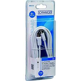 Schwaiger 75dB Antenna F-Contact - 9.5mm M-F 3m