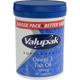 Valupak Omega-3 Fish Oil 1000mg 90 Capsules