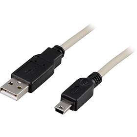 Deltaco USB A - USB Mini-B 2.0 3m