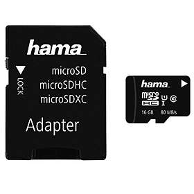 Hama microSDHC Class 10 UHS-I U1 80MB/s 16GB