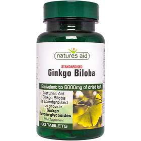 Natures Aid Ginkgo Biloba 6000mg 90 Tabletter