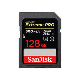 SanDisk Extreme Pro SDXC Class 10 UHS-II U3 300MB/s 128GB