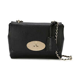 Mulberry Lily Glossy Goat Silver Tone Shoulder Bag