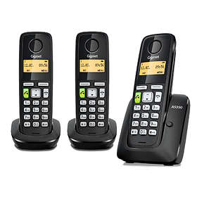 Gigaset A695A Quattro - 4 téléphones DECT sans Fil avec répondeur - écran à  Haut Contraste - Excellente qualité Audio - profils sonores réglables 
