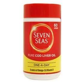 Seven Seas Pure Cod Liver Oil Plus Calcium 60 Capsules