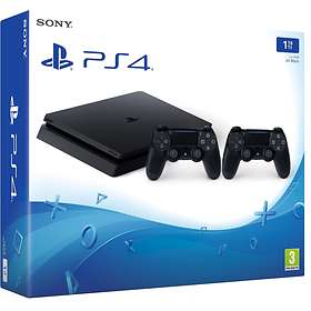 Sony PlayStation 4 (PS4) Slim 1TB (incl. 2nd Dualshock 4) 2016 - Find den pris på Prisjagt