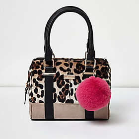 river island leopard print bag