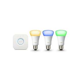 Philips Hue White and Color Ambiance Starter Kit E27 10W 3-pack (Dimmable)