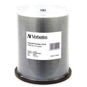 Verbatim CD-R 700MB 52x 100-pack Spindel White Thermal Printable