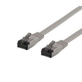 Deltaco Flat U/FTP Cat6a RJ45 - RJ45 3m