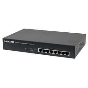 Intellinet 8-Port Fast Ethernet PoE+ Switch (561075)