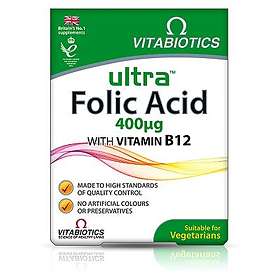 Vitabiotics Ultra Folic Acid With Vitamin B12 400mg 60 Tablets