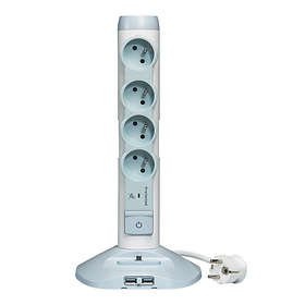 C2G Legrand Vertical 4-Way 2xUSB 1xMicro USB Switch 2m