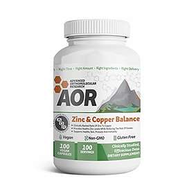Advanced Orthomolecular Research Zinc-Copper Balance 100 Capsules