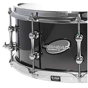 Ahead Black Chrome On Bell Brass Snare 14"x6"