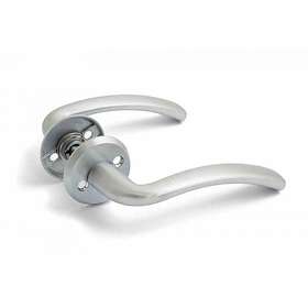 Habo Oslo Ytterdörrhandtag Med Dubbelverkande Returfjäder (Borstad Krom)