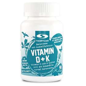 Healthwell Vitamin D+K 90 Tabletter
