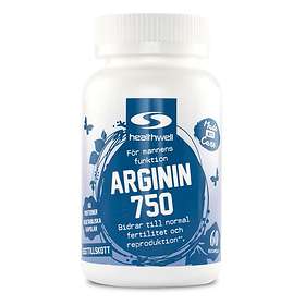 Healthwell Arginin 750mg 60 Kapslar