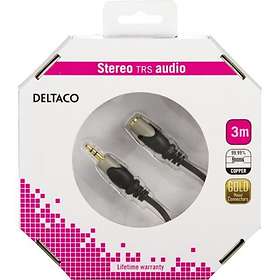 Deltaco Gold 3.5mm - 3.5mm M-F 3m