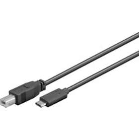 MicroConnect USB B - USB C 2.0 1m