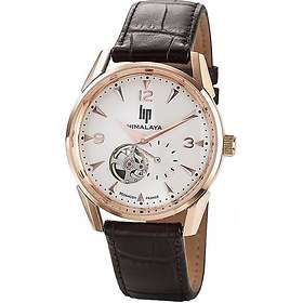 Lip Watches Himalaya 40mm Open Heart Leather
