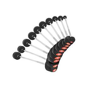 Gorilla Sports Fasta PRO Gummi Skivstänger 25kg