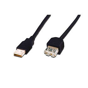 Digitus USB A - USB A M-F 2.0 3m