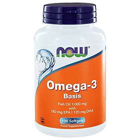Now Foods Omega-3 Basis 1000mg 100 Capsules