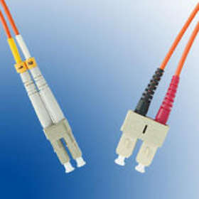 MicroConnect Multimode OM3 50/125 LC/UPC - SC/UPC 0,5m