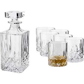 6 Whisky Steine Stilvolle Geschenkbox 2 traditionelle Gläser Eiszange Whiskyglas Geschenkset M&W Bourbon & Brandy Gläser