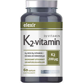 Elexir Pharma K2+D3-vitamin 60 Capsules