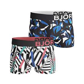 Björn Borg Sticks & Graphic Cotton Stretch Short Shorts 2-Pack