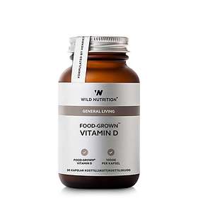 Wild Nutrition Food-Grown Vitamin D 30 Kapsler