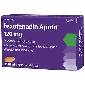 Fexofenadin Apofri 120mg 30 Tabletter