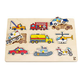 Hape Emergency Vehicles Peg Puzzle E1400