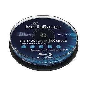 MediaRange BD-R 25Go 6x Pack de 10 Spindle