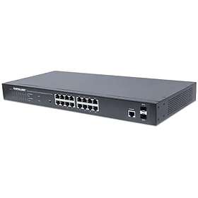 Intellinet 16-Port Gigabit Ethernet PoE+ Web-Managed Switch (561198)
