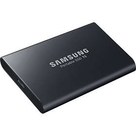 ProCase Étui pour Samsung SSD T5/T3, 【Étui + Housse en Silicone】 Coffret  pour SM Disque Dur Externe 250 Go, 500 Go, 1 to et 2 to, Antichoc avec  Proche Filet pour Accessoires-Noir 