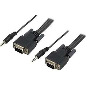Deltaco VGA/3.5mm - VGA/3.5mm 15m