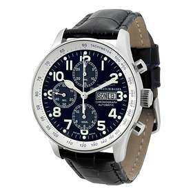 Zeno-Watch X-Large Pilot Chronograph Day-Date P557TVDD-b1