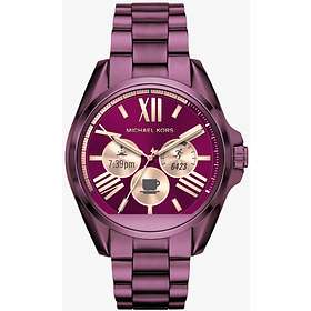 michael kors access mkt5017 bradshaw bracelet smart watch in purple