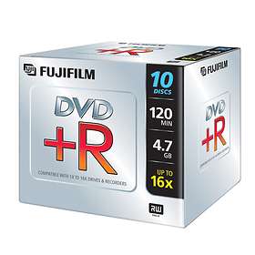 Fujifilm DVD+R 4.7GB 16x 10-pack Jewel Case