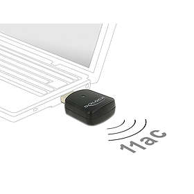 DeLock USB 3.0 Dualband WLAN ac/a/b/g/n Mini Stick 867 Mbps (12502)