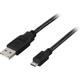Deltaco USB A - USB Micro-B 2.0 3m