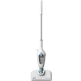 BLACK+DECKER Nettoyeur vapeur 1600W BHSM1615DAM-QS Blanc/Bleu, SteaMitt,  pied delta et 17 accessoires