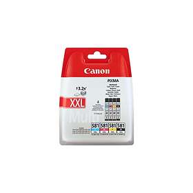 Canon CLI-581 XXL (Sort/Cyan/Magenta/Gul)