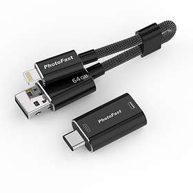 PhotoFast USB 3.1 Memories Cable GEN3 + OTG Adapter 64Go