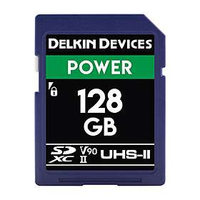 Delkin Power SDXC Class 10 UHS-II U3 V90 2000x 128Go