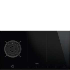 aeg hd955100nb mixed induction hob with gas burner